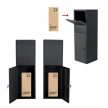 Csomagtároló szekrény csomagbox antracit 46x45x140 cm 60923