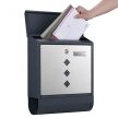 V36 Fali postaláda antracit újságtartóval 60976