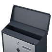 V36 Fali postaláda antracit újságtartóval 60976