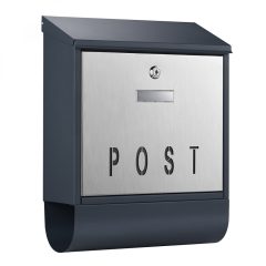 V37 Fali postaláda újságtartóval antracit 60978