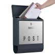 V37 Fali postaláda újságtartóval antracit 60978