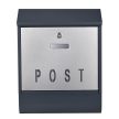 V37 Fali postaláda újságtartóval antracit 60978