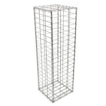   Gabion magaságyás kerítés 100x50x30 cm tűzihorganyzott kőkosár gabionfalhoz 61070