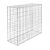 Gabion magaságyás kerítés 100x80x30 cm tűzihorganyzott kőkosár gabionfalhoz 61071 