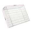 Gabion magaságyás kerítés 100x80x30 cm tűzihorganyzott kőkosár gabionfalhoz 61071 