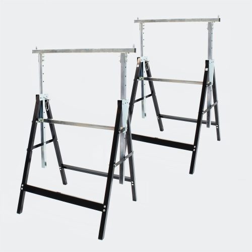 Összecsukható bak állítható magasságú állvány 2 db 58x68x80 - 130 cm 61475