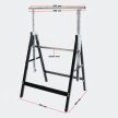 Összecsukható bak állítható magasságú állvány 2 db 58x68x80 - 130 cm 61475