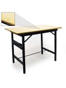 XPOtool összecsukható munkaasztal 100 x 60 x 76 cm 150 kg-ig bír, műhelyasztal acélból és fából 61548