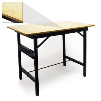   XPOtool összecsukható munkaasztal 100 x 60 x 76 cm 150 kg-ig bír, műhelyasztal acélból és fából 61548