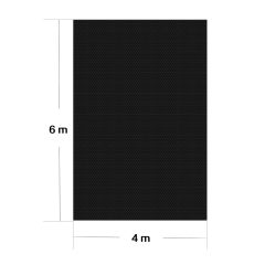   Szolártakaró medencéhez medencetakaró 4x6 m 140µ PE fólia fekete 61730