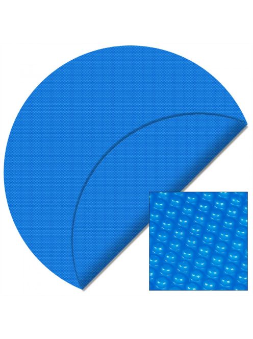 Teichtip szolártakaró medencetakaró fólia kerek 3,6 m 140µ PE fólia kék  61735