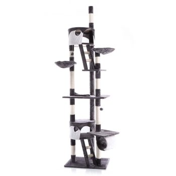 Macskabútor kaparófa szürke - fehér 240-260cm 62108