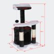 Kaparófa Macskabútor 65 cm fekete - fehér 62126