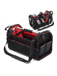   XPOtool szerszámos táska L 33x18,5x25 cm, állítható vállpánttal és hordozó fogantyúval 62370