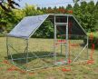 Fudajo XXL kültéri ketrec madárház legeltető ketrec 2x3x2 m 62395