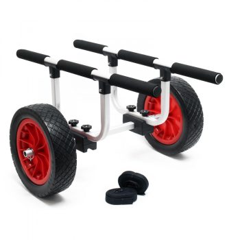   Alumínium kajak kenu SUP szállítókocsi 90kg-ig 31cm PU kerék 62638
