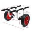 Alumínium kajak kenu SUP szállítókocsi 90kg-ig 31cm PU kerék 62638