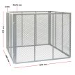 XXL kerti komposztáló fémhálóból 800 literes 100x100x80 cm 62794
