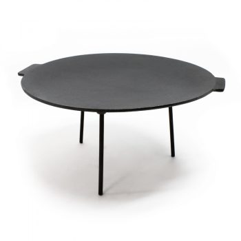 Grilltárcsa kerek 44x23 cm 3 lábbal öntöttvas 62905