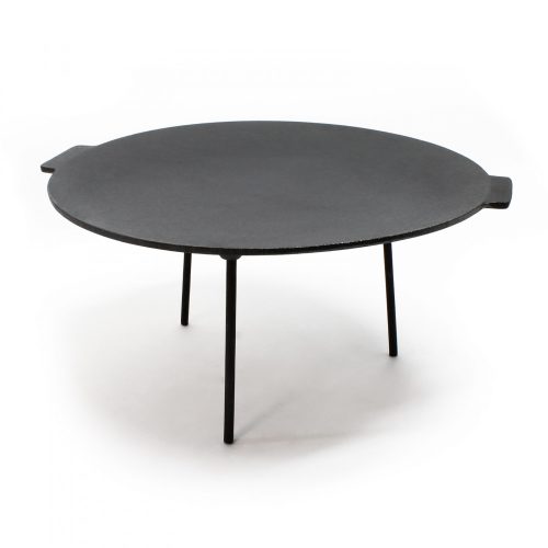 Grilltárcsa kerek 44x35 cm 3 lábbal öntöttvas 62906