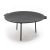 Grilltárcsa kerek 44x35 cm 3 lábbal öntöttvas 62906
