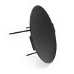 Grilltárcsa kerek 44x35 cm 3 lábbal öntöttvas 62906