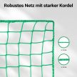 Rakományrögzítő háló 3x1,65m zöld polipropilén 62916