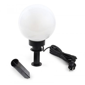   Kültéri gömblámpa Ø20cm 40W kültéri lámpa földelt tüskével IP44 62989