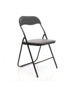 Toboli összecsukható szék fekete acél 46x50x81cm 63292