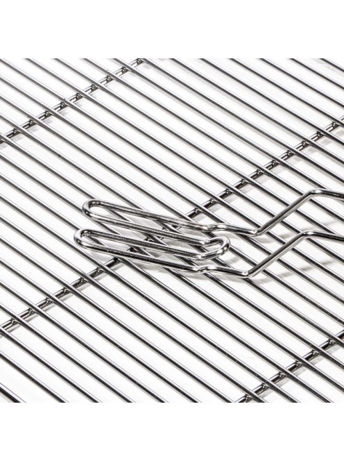 BBQ szögletes grillrács rozsdamentes acél fogantyúkkal 67x40 cm 63335
