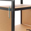 XPOtool mobil munkaasztal 68x50x66-82cm állítható magasságú polcokkal 63337