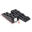 XPOtool 2x lépcsős ék 3 magasság 40/70/100 mm-es ráhajtható ékkel 3t-ig hordtáskával és vízmértékkel 63399