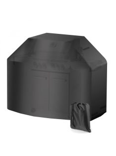   Toboli BBQ grill burkolat időjárásálló grilltakaró fekete 147x61x122 cm 63485