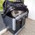 Toboli BBQ grill burkolat időjárásálló grilltakaró fekete 147x61x122 cm 63485