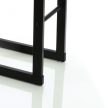Toboli tűzifatároló állvány 100x25x40 cm fém fekete 63511