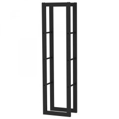   Toboli tűzifatároló állvány 150x25x40cm fém fekete 63512