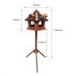Toboli madáretető 130 cm állvánnyal fából világítással 63878