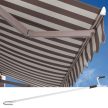Toboli csuklós karos napellenző antracit/fehér UV-védelemmel 3x2,5 m 63904