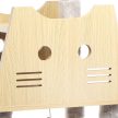 Fudajo Design Macska kaparófa 126 cm szürke-natúr játékokkal 64246