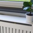 Toboli radiátor burkolat fehér MDF-ből léc megjelenésben 78x19x82 cm 64260