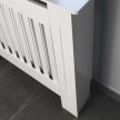 Toboli radiátor burkolat fehér MDF-ből léc megjelenésben 112 x 19 x 82 cm 64261