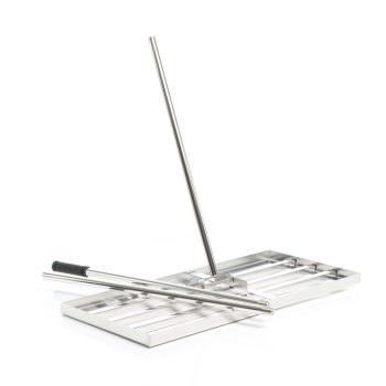   Rozsdamentes acél gyepszellőztető XL méretű nyéllel 26x100X2,8 cm-es 64385
