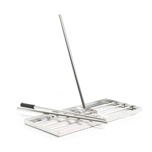 Rozsdamentes acél gyepszellőztető XL méretű nyéllel 26x100X2,8 cm-es 64385