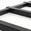 XPOTool 2 db fém polcrendszer fa tárolására, 31 x 3 x 45,5 cm, 3 szintes konzolos állvány fekete 64769