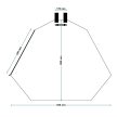 PVC öntözőzsákok 2x 75 literes faöntözőzsák, 35-40 mm vastag fákhoz 64775