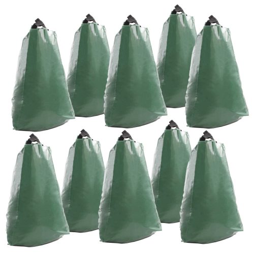 PVC öntözőzsák vízzsák 10 db 75 literes faöntözőzsák 35-40 mm vastag fákhoz 64777