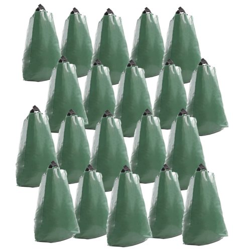 PVC öntözőzsák 20 db 75 literes faöntözőzsák 35-40 mm vastag fákhoz 64778