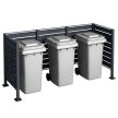 Hulladéktároló kerítés bővíthető modul antracit 80x120x5 cm 64808