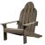 Tömörfa Adirondack kerti szék 89x72x92,5 cm ergonomikus kerti szék fenyőből 65063