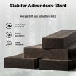 Tömörfa Adirondack kerti szék 89x72x92,5 cm ergonomikus kerti szék fenyőből 65063